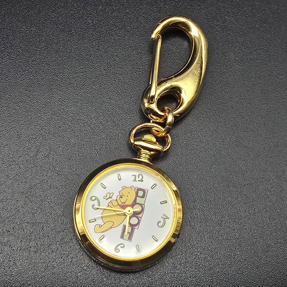 Avon Winnie The Pooh Keychain Watch In Box Quartz WORKS Working - Picture 4 of 8